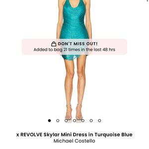 REVOLVE Turquoise Mini Dress
